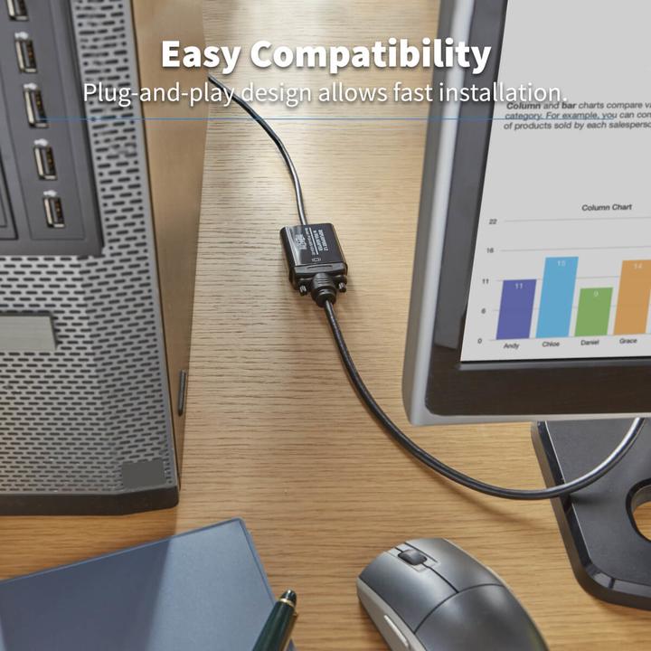 Produktbild Eaton DisplayPort to VGA Active Adapter Video Converter DP ver 1.2 M/F 6inch 15.24cm (VGA, 4.19 cm)
