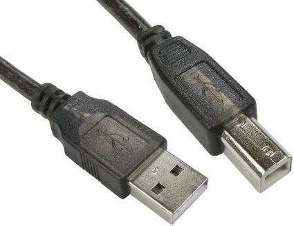 Image du produit Rs Pro Câble USB, USB B vers USB A, 15m, Noir (15 m, USB 2.0)