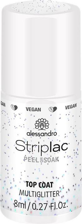 Alessandro Striplac Top Coat Multiglitter (Mehrfarbig, Top Coat)