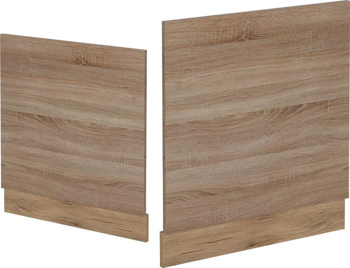 Actual product image Vicco Geschirrspülblende R-Line, Sonoma/Goldkraft Eiche, 60 cm, AP Marmor