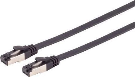 Produktbild S-Conn Flexline Patchkabel flach U/FTP Cat.8.1 hochflexibel schwarz 1,5m (U/FTP, CAT8.1, 1.50 m)