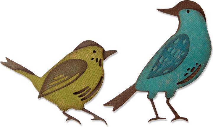 Immagine prodotto Sizzix Set di fustelle Thinlits 6PK Amici piumati di Tim Holtz (6 pz.)