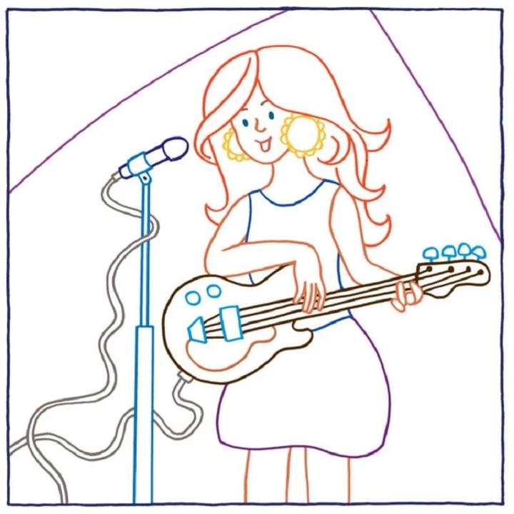 Actual product image Magic paper coloring book for girls