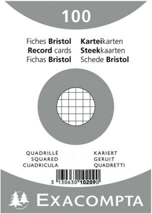 Produktbild Exacompta Karteikarten (A6, 205 g/m², 100 x)