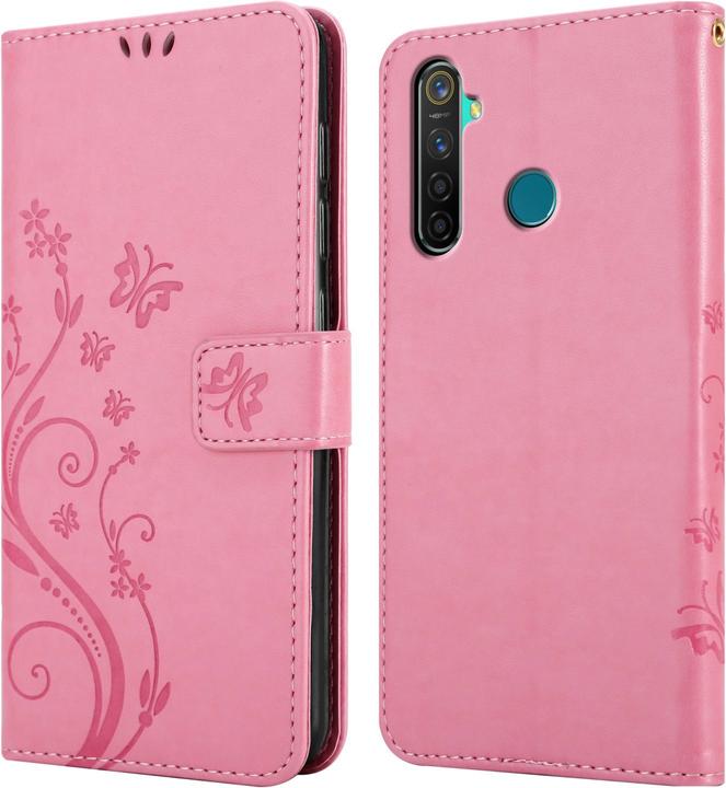 Image du produit Cadorabo Housse Flower Book pour Realme 5 PRO / Realme Q (Realme 5 Pro, Domaine Q)
