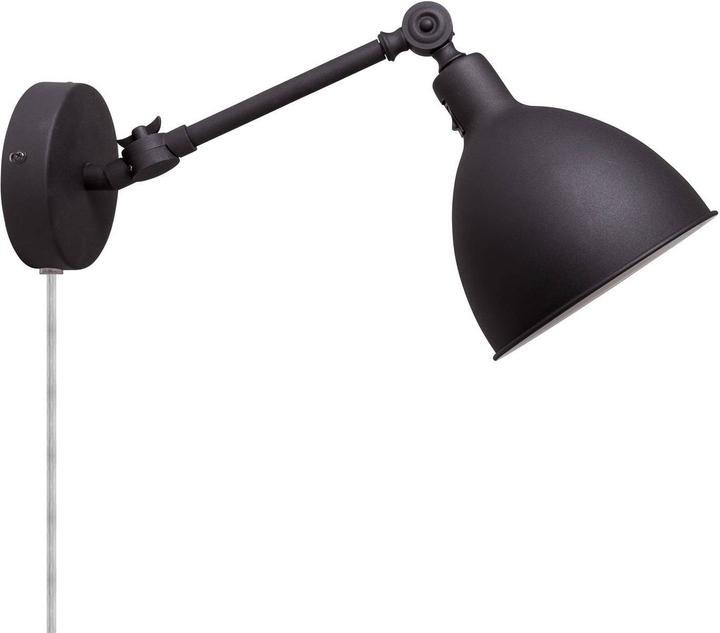 Actual product image By Rydens Bazaar mini wall lamp with plug black (E27)