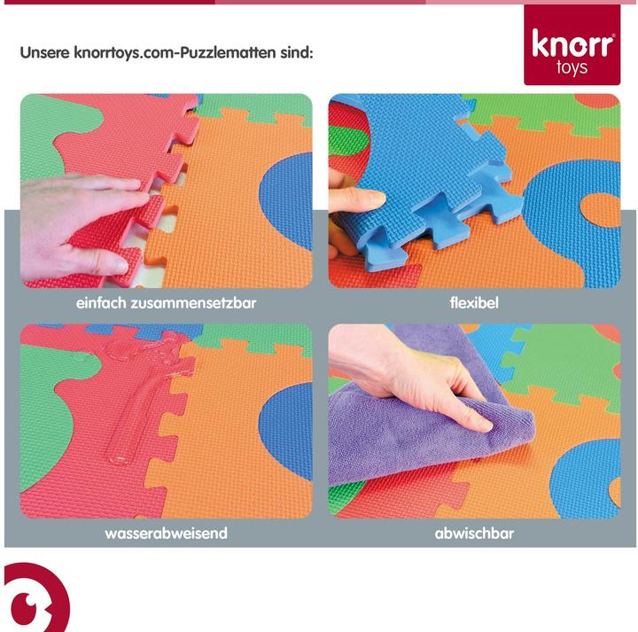 Actual product image Knorrtoys Puzzlematte - "Alphabet + Zahlen" /36-tlg./30cm (30 x 30 cm)