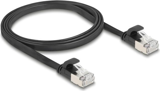 Produktbild Delock RJ45 Flachband Patchkabel Stecker zu Stecker Cat.6A 1 (U/FTP, CAT6a, 1 m)