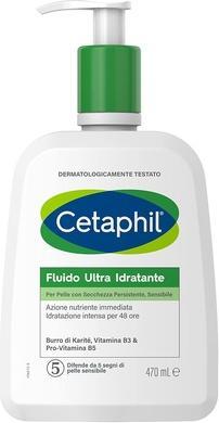Cetaphil Ultra Moisturizing Fluid Face and Body Cream for Skin with Persistent and Sensitive Dryness 470ml (Körpermilch, 470 ml)