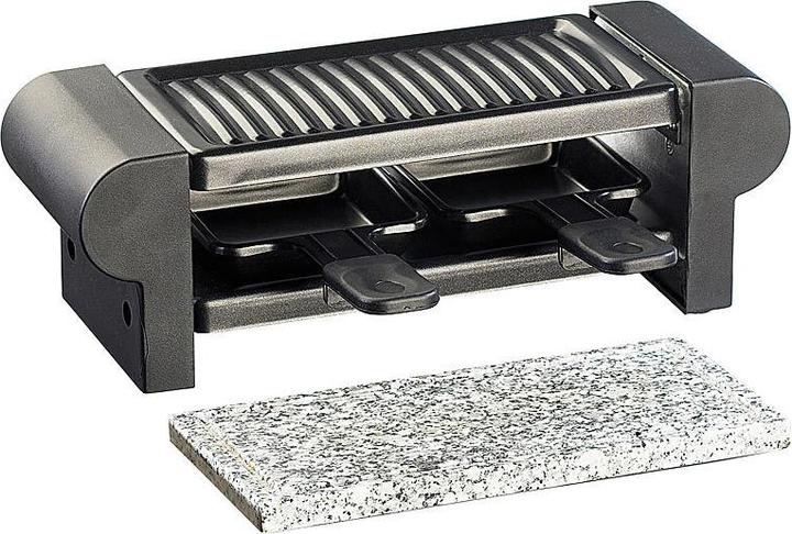 Actual product image Rosenstein & Söhne Raclette for 2 with grill attachment & hot stone