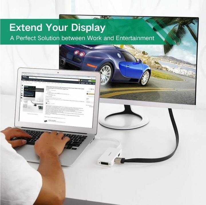 Produktbild Ugreen Mini Display Port auf HDMI, VGA und DVI Adapter (Mini DP, DVI)