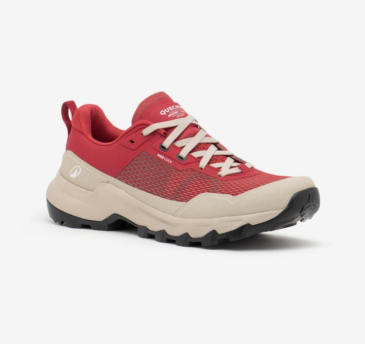 Quechua Wanderschuhe MH500 Light Damen Bergwandern rot