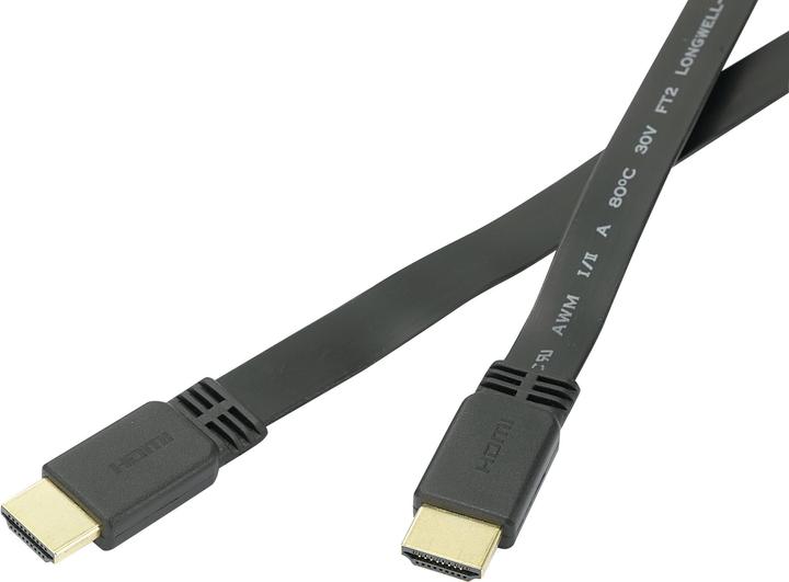 Actual product image SpeaKa Professional High Speed HDMI Flat Cable with Ethernet 2 m (2 m, HDMI)