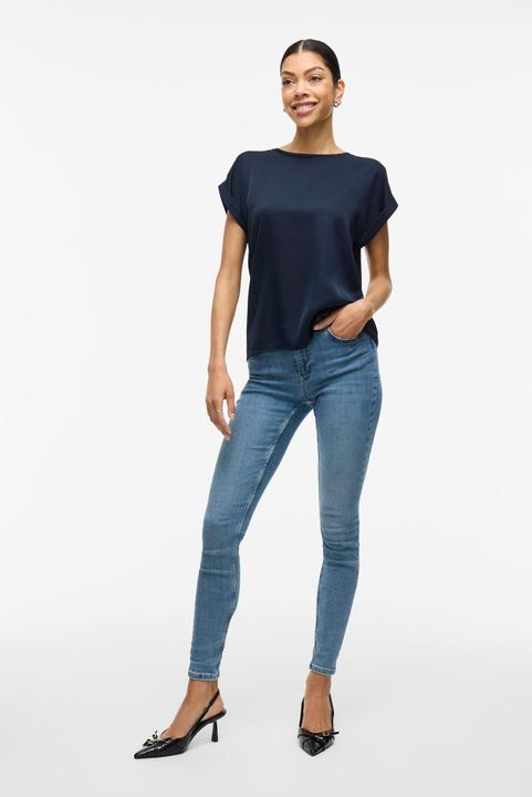 Actual product image Vila Shiny top with short sleeves (40)