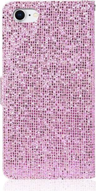Immagine prodotto MU Style Copertina in pelle glitterata con strisce (Apple iPhone SE (terza generazione), Apple iPhone SE (seconda generazione), Apple iPhone 8, Apple iPhone 7)