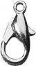 Actual product image Rayher Carabiner clasp, platinum, 2 pieces
