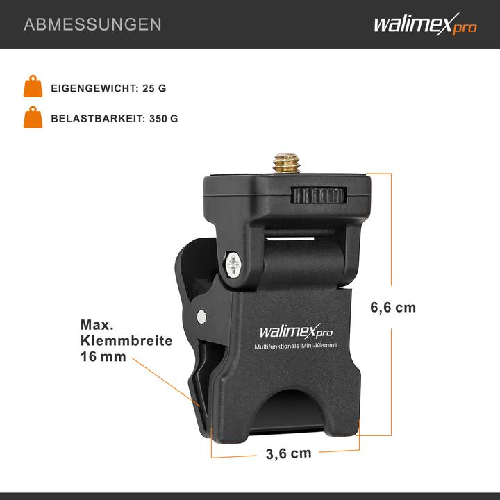Produktbild Walimex pro Multifunktionale Mini-Klemme