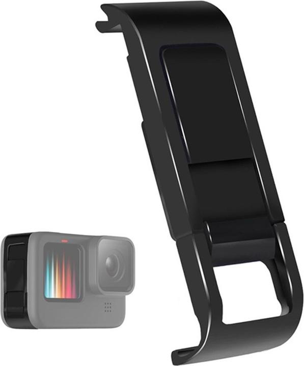 Image du produit Ueli Express GoPro Hero 12 / 11 / 10 / 9 Couvercle de batterie en aluminium avec ouverture de chargement (Hero 9 Noir, Hero 10 Noir, Hero 11 Noir, Hero 12 Noir, Hero 13 Noir)