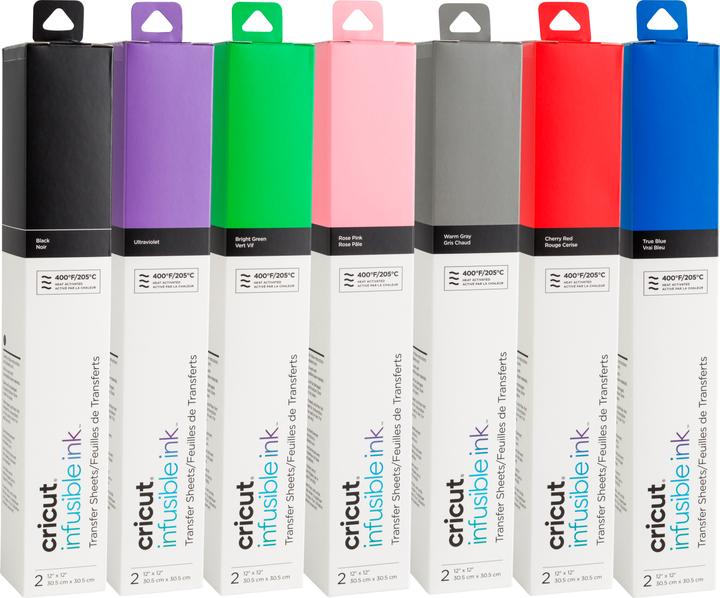 Immagine prodotto Cricut Pellicola da stiro Infusible Ink, 30,5 x 30,5 cm, 2 pezzi, Grigio