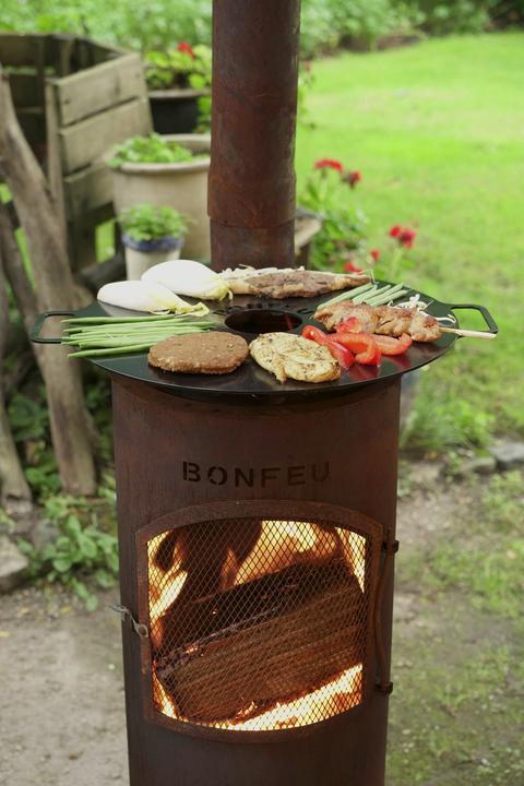 Actual product image Bonfeu BonGiano LP garden fireplace grate
