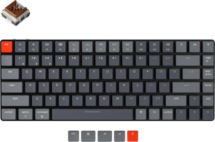 Immagine prodotto Keychron K3 (DE, Cablato, Senza fili)