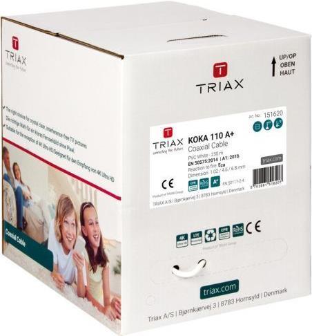 Image du produit Triax Câble coaxial KOKA 110 A+ 250m Pullbox 110dB (110 dB, Câble d'antenne)