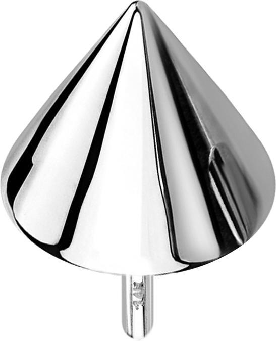 Star Piercing Threadless Cone 14k weissgold (ohne Messing, 14k Gold)