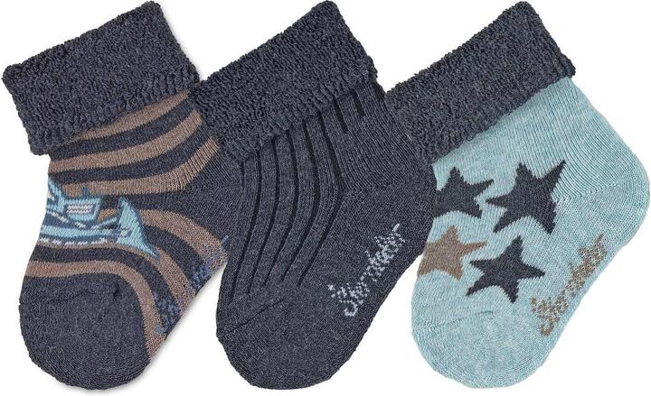 Actual product image Sterntaler Socks Bagger Set of 3 Blue Size 15/16 (pack of 3, 15 - 16)