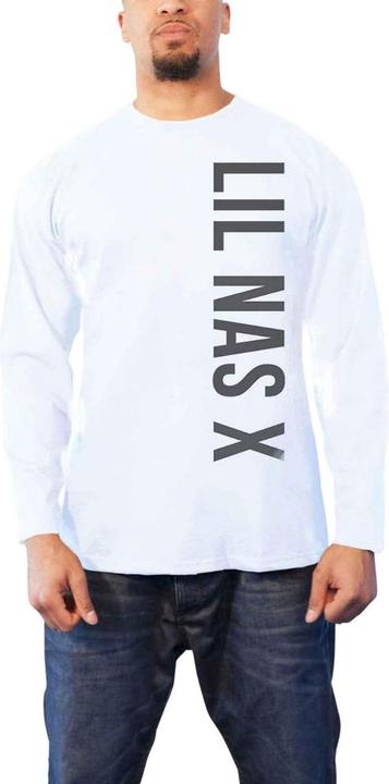 Produktbild Lil Nas X TShirt Erwachsene mit vertikalem Text und langen Ärmeln (XL)