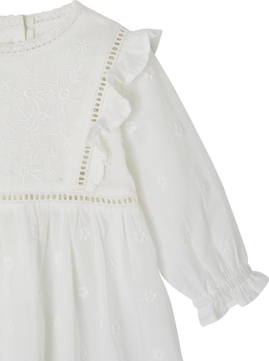 Image du produit Vertbaudet Ensemble festif pour bébé : robe, pantalon de jeu & bonnet (74)