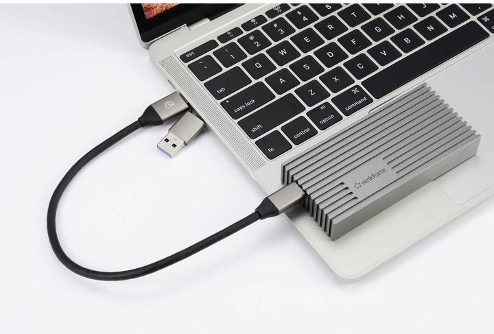 Image du produit Renkforce RF-5596326 Boîtier pour disque dur M.2 M.2 2280 USB 4 (M.2 2280)