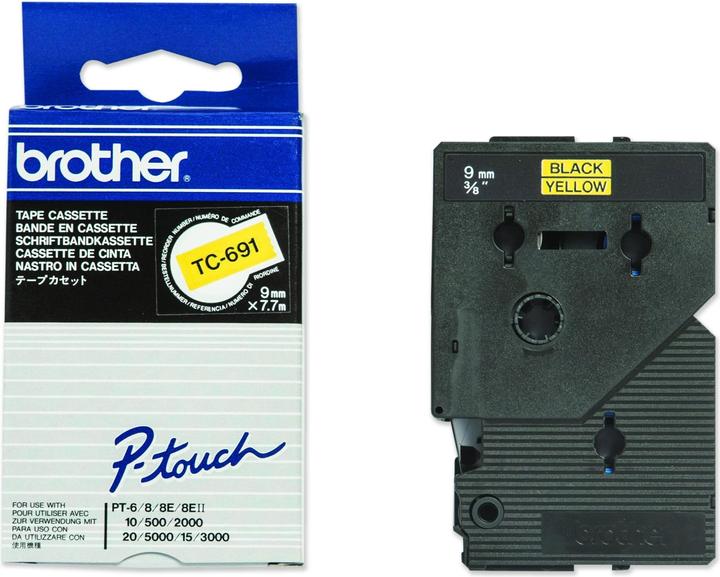 Actual product image Brother P-Touch (0.90 cm, Yellow)