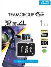 Produktbild Team Electronic ELITE A1 Flash-Speicherkarte (SD-Adapter inbegriffen) (1000 GB, microSDXC, U3, UHS-I)