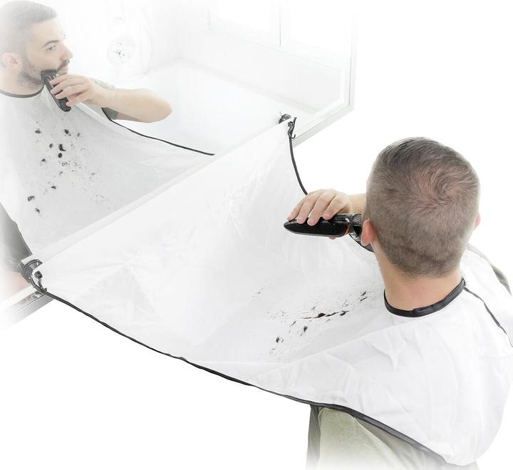 Actual product image InnovaGoods Beard catcher cloth with suction cups Bibdy