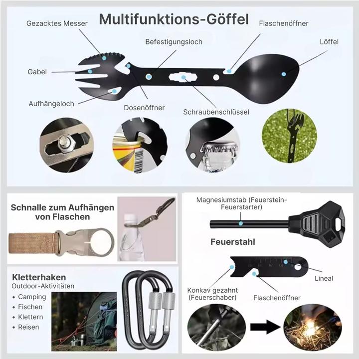 Produktbild Hermex 16in1 Outdoor-Survival-Box (16 Funktionen)