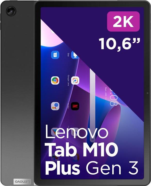 Productafbeelding Lenovo Tab M10 Plus TB128FU 64GB (3e generatie) 2023 (Alleen WLAN, 10.61", 64 GB, Stormgrijs)