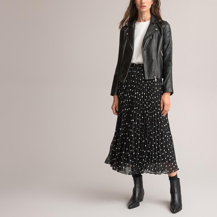 Immagine prodotto La Redoute Collections Giacca in pelle stile motociclista (48)