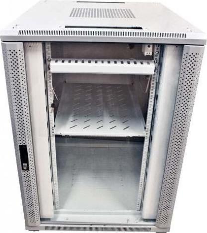 Produktbild Allnet 19"Schrank 22HE B800/T1200mm GlastA r Lichtgrau SNB-Serie (ALL-SNB81222BDGrau) (10.86 HE, 19 Zoll Rack)