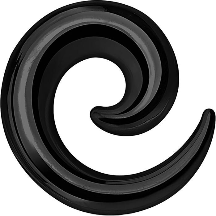Immagine prodotto Star Piercing Spirale di espansione nera (senza ottone, Acciaio chirurgico 316L)