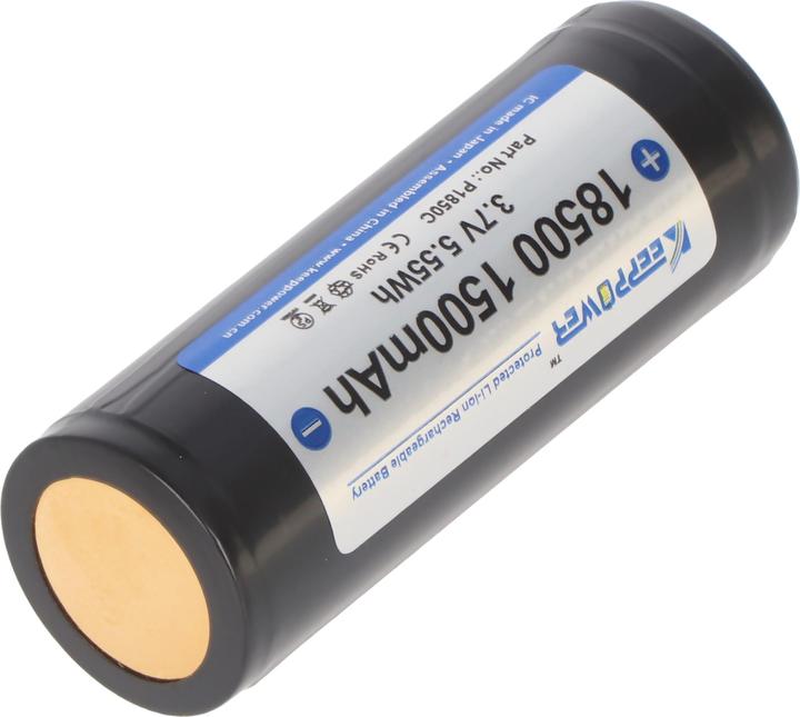 Actual product image Keeppower Akku 18500 geschützt (1 pcs., 18500, 1500 mAh)
