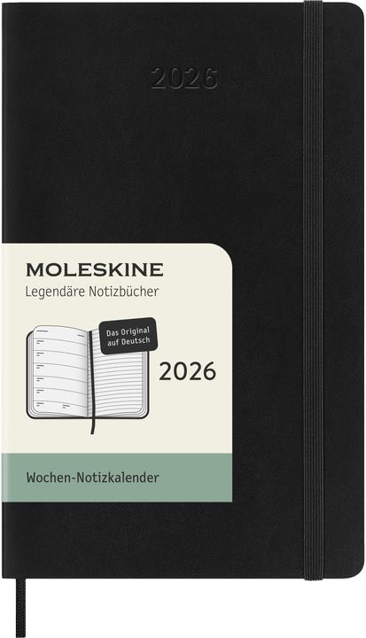 Actual product image Moleskine WONK 2026 DE PK SC Swrz (9 x 14 cm, German)