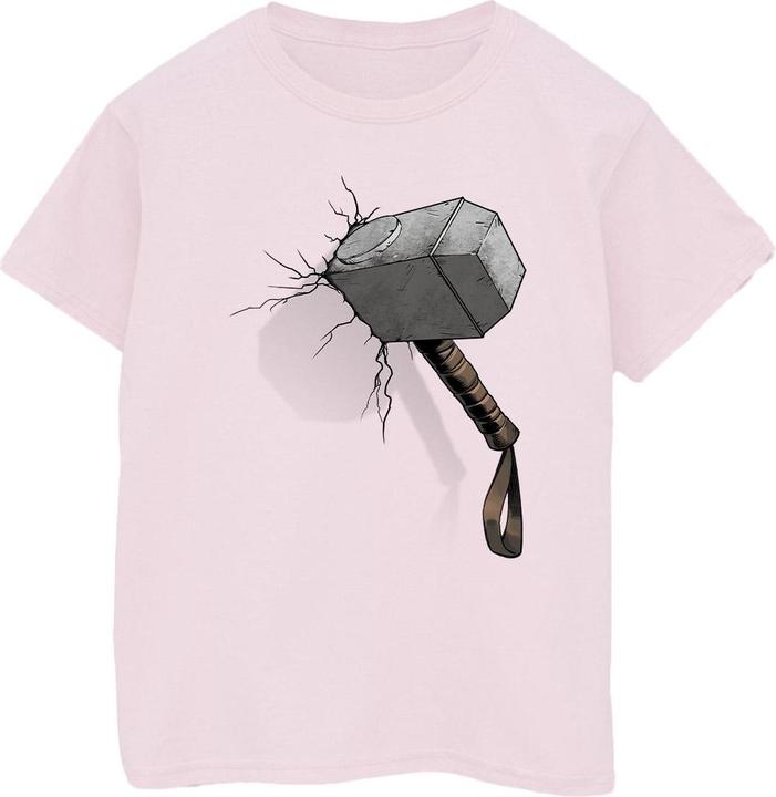 Marvel Thor Hammer Crack TShirt (XXL)