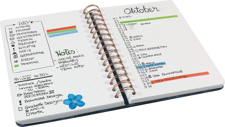 Immagine prodotto Jolie HARDCOVER PERFORATO - Taccuino (168 x 215 mm, Quadretti, Copertina rigida)