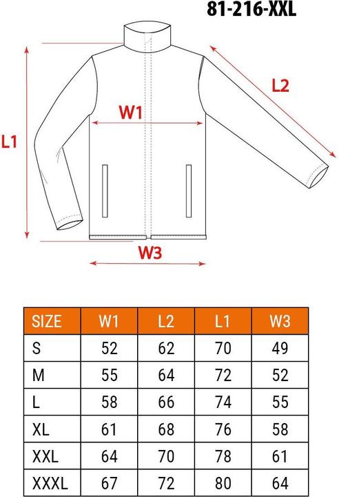 Valeurs nutritives et ingrédients Neo Sweat-shirt de travail PREMIUM 62% coton 35% polyester 3% élasthanne Taille XXL (XXL)
