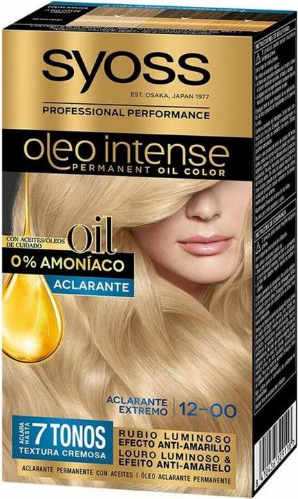 Image du produit Syoss OLIO INTENSE encre sin amoniaco #12.0-aclarante extremo 5 pz (12-00)