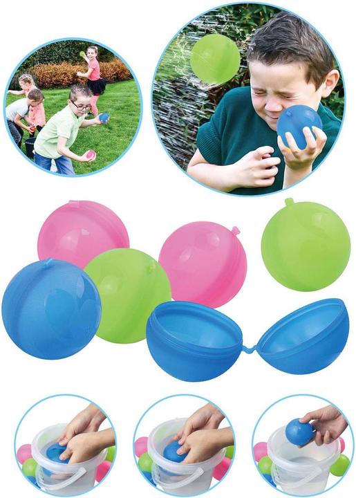 Produktbild Playfun Nachfüllbare Wasserbälle von, 6 Stk. (6 x)
