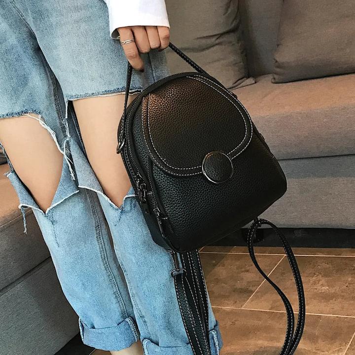 Produktbild Only-Bags.Store Mode Lederrucksack Mini Soft Touch Multifunktionsrucksack Kleine Umhängetasche