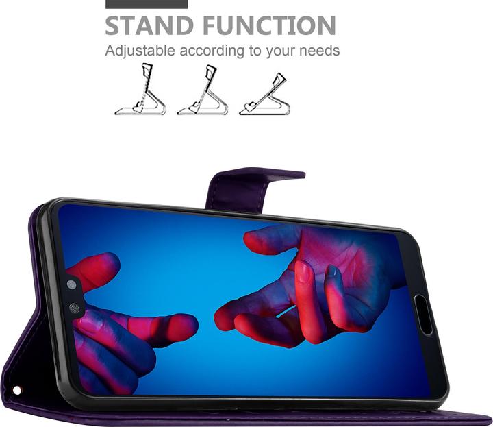 Produktbild Cadorabo Flower Book Cover (Huawei P20)