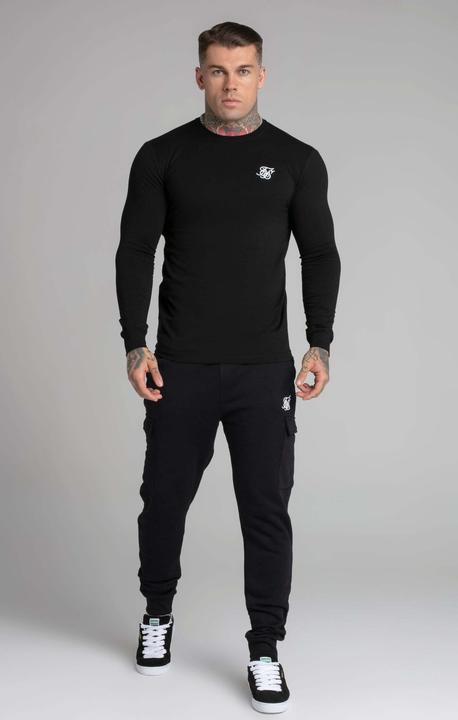 Image du produit Siksilk Sweatpants Black Essential Cargo Jogger (L)