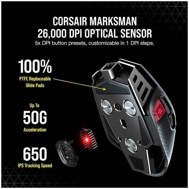 Produktbild Corsair M65 RGB ULTRA (Kabellos, Kabelgebunden)